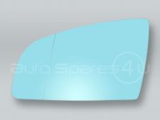 Blue Heated Door Mirror Glass and Backing Plate LEFT fits 2006-2008 AUDI A3
