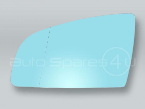 Blue Heated Door Mirror Glass and Backing Plate LEFT fits 2002-2008 AUDI A4 S4