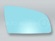 Blue Heated Door Mirror Glass and Backing Plate RIGHT fits 2002-2008 AUDI A4 S4