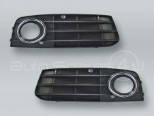 Front Bumper Fog Light Grille PAIR fits 2009-2012 AUDI A4