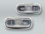 White Fender Side Marker Turn Signal Lights PAIR fits 1998-2001 AUDI A6