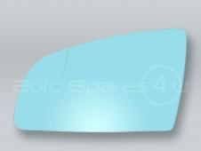 Blue Heated Door Mirror Glass and Backing Plate LEFT fits 2005-2008 AUDI A6