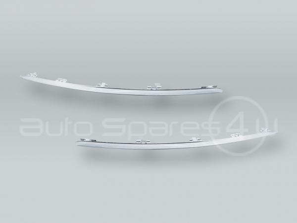 Front Bumper Chrome Trim PAIR fits 2009-2011 AUDI A6