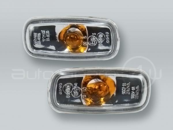 TYC Clear Fender Side Marker Turn Signal Lights PAIR fits 2000-2003 AUDI A8