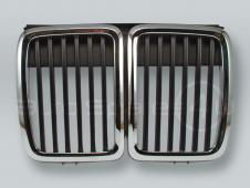 Chrome/Black Front Grille fits 1984-1991 BMW 3-Series E30