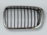 Chrome/Black Front Hood Grille LEFT fits 1999-2001 BMW 3-Series E46 4-DOOR