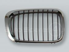 Chrome/Black Front Hood Grille RIGHT fits 1999-2001 BMW 3-Series E46 4-DOOR