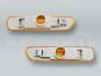 Amber Fender Side Marker Turn Signal Lights PAIR fits 1999-2001 BMW 3-Series E46