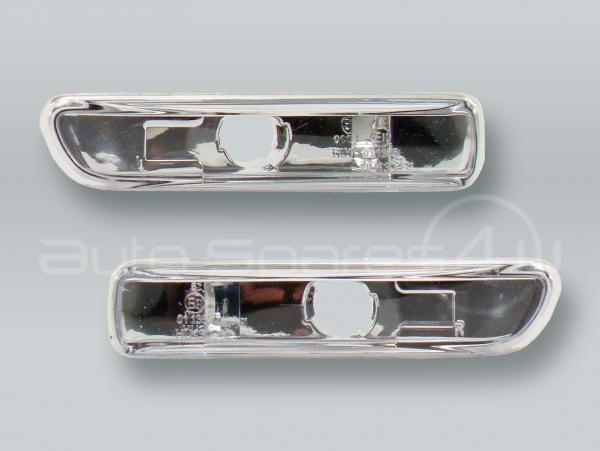 Clear Fender Side Marker Turn Signal Lights PAIR fits 1999-2001 BMW 3-Series E46