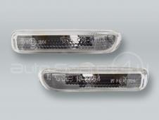TYC Clear Fender Side Marker Turn Signal Lights PAIR fits 1999-2001 BMW 3-Series E46