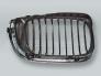 Chrome/Black Front Hood Grille LEFT fits 2002-2005 BMW 3-Series E46 4-DOOR