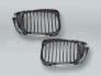 Chrome/Black Front Hood Grille PAIR fits 2002-2005 BMW 3-Series E46 4-DOOR