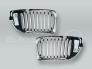 Chrome Front Hood Grille PAIR fits 2002-2005 BMW 3-Series E46 4-DOOR