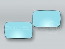 Flat Heated Door Mirror Glass and Backing Plate PAIR fits 1999-2005 BMW 3-Series E46 4-DOOR