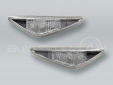DEPO Clear Fender Side Marker Turn Signal Lights PAIR fits 2003-2006 BMW 3-Series E46 2-DOOR