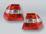 Red/White SEDAN Outer Tail Lights Rear Lamps PAIR fits 2002-2005 BMW 3-Series E46