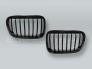 Gloss Black Front Hood Grille PAIR fits 1999-2001 BMW 3-Series E46 4-DOOR