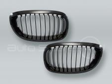 Gloss Black Front Grille PAIR fits 2004-2006 BMW 3-Series E46 2-DOOR