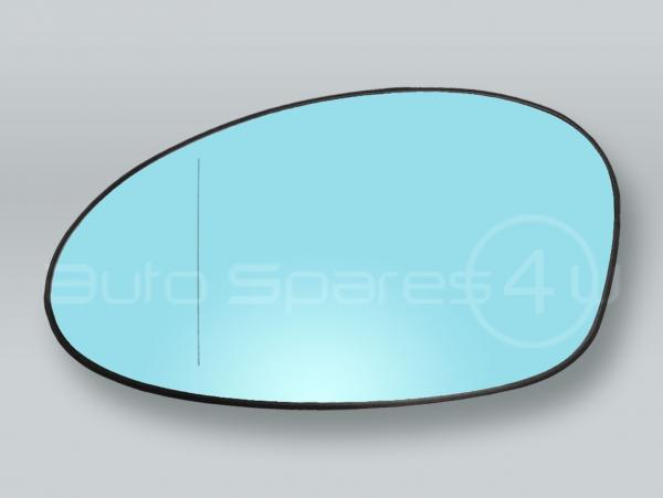 Blue Heated Door Mirror Glass and Backing Plate LEFT fits 2006-2008 BMW 3-Series E90 E91