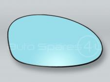 Blue Heated Door Mirror Glass and Backing Plate RIGHT fits 2006-2008 BMW 3-Series E90 E91