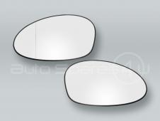Heated Door Mirror Glass and Backing Plate PAIR fits 2006-2008 BMW 3-Series E90 E91
