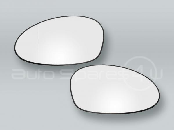 Heated Door Mirror Glass and Backing Plate PAIR fits 2006-2008 BMW 3-Series E90 E91