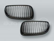 Gloss Black Front Grille PAIR fits 2010-2013 BMW 3-Series E92 E93