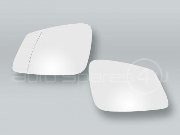 White Heat. Door Mirror Glass & Backing Plate PAIR fits 2012-2018 BMW 3-Series F30 F31 F34