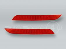 SEDAN Red Rear Bumper Reflectors Covers PAIR fits 2012-2014 BMW 3-Series F30