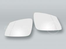 Heat. 4-PIN Door Mirror Glass w/Backing PAIR fits 2014-2020 BMW 4-Series F32 F33 F36