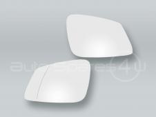 White Heat. Door Mirror Glass & Backing Plate PAIR fits 2014-2019 BMW 4-Series F32 F33 F36