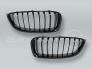 Gloss Black Front Grille PAIR fits 2014-2018 BMW 4-Series F32 F33 F36