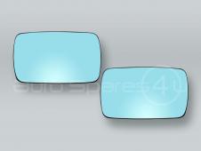 Flat Heated Door Mirror Glass and Backing Plate PAIR fits 1996-2003 BMW 5-Series E39