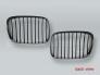 Gloss Black Front Hood Grille PAIR fits 2001-2003 BMW 5-Series E39