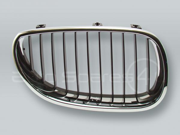 Chrome/Black Front Grille RIGHT fits 2004-2009 BMW 5-Series E60 E61