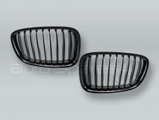 Gloss Black Front Grille PAIR fits 2010-2016 BMW GT F07