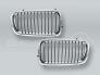 Chrome/Black Front Hood Grille PAIR fits 1999-2001 BMW 7-Series E38