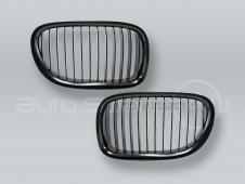 Gloss Black Front Grille PAIR fits 2009-2015 BMW 7-Series F01 F02