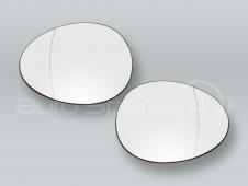 Heated Door Mirror Glass and Backing Plate PAIR fits 2007-2012 MINI Cooper