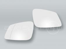 White Heat. Door Mirror Glass and Backing Plate PAIR fits 2009-2015 BMW X1 E84