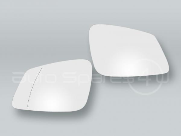 White Heat. Door Mirror Glass and Backing Plate PAIR fits 2013-2015 BMW X1 E84