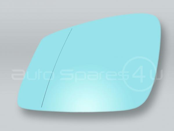 Blue 4-PIN Door Mirror Glass and Backing Plate LEFT fits 2013-2015 BMW X1 E84