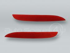 Red Rear Bumper Reflectors Covers PAIR fits 2009-2012 BMW X1 E84