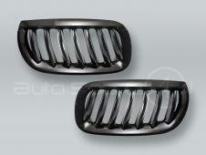 Gloss Black Front Grille PAIR fits 2004-2006 BMW X3 E83
