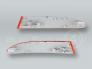 Red Rear Bumper Reflectors Covers PAIR fits 2011-2017 BMW X3 F25