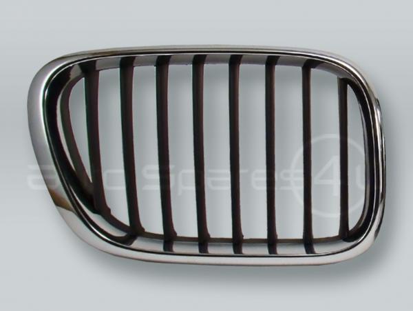 Chrome/Black Front Hood Grille RIGHT fits 2000-2003 BMW X5 E53