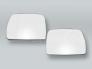 White Heated Door Mirror Glass and Backing Plate PAIR fits 2000-2006 BMW X5 E53