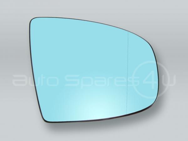 Blue Heated Door Mirror Glass and Backing Plate RIGHT fits 2007-2013 BMW X5 X6 E70 E71