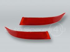Red Rear Bumper Reflectors Covers PAIR fits 2011-2013 BMW X5 E70