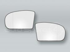 Heated Door Mirror Glass and Backing Plate PAIR fits 2001-2007 MB C-Class W203